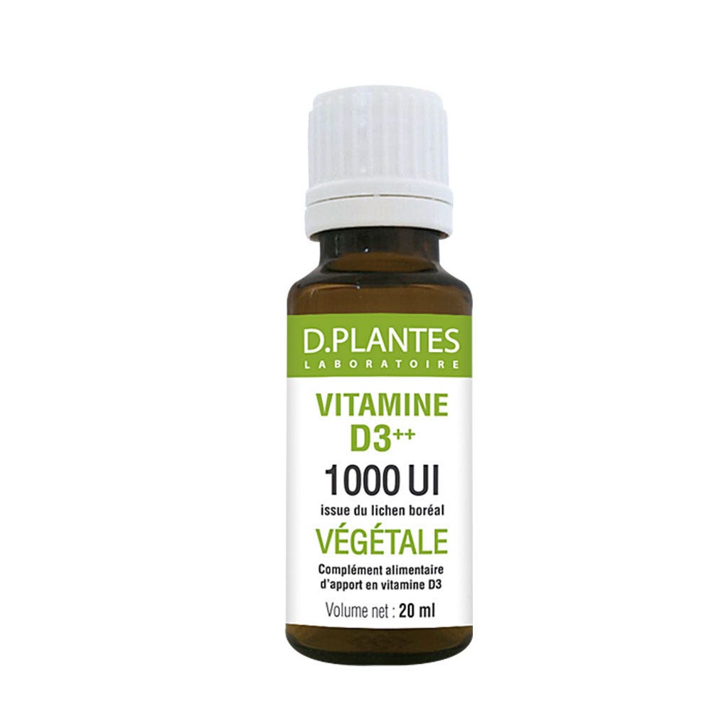 D. Plantes Vitamina D3 vegetal 1000 UI cuenta gotas 20 ml