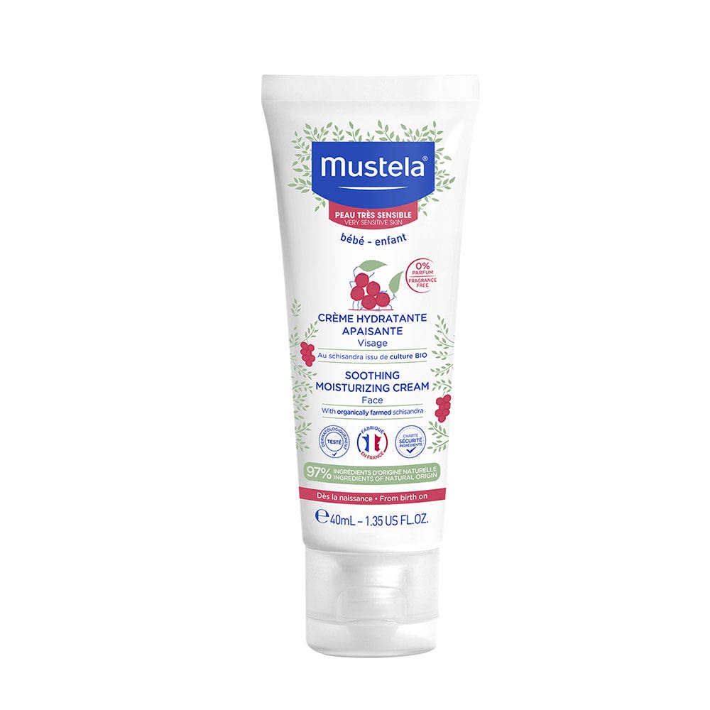 Mustela Bebe Creme Hydratante Apaisante Visage Peaux Tres Sensibles 40ml