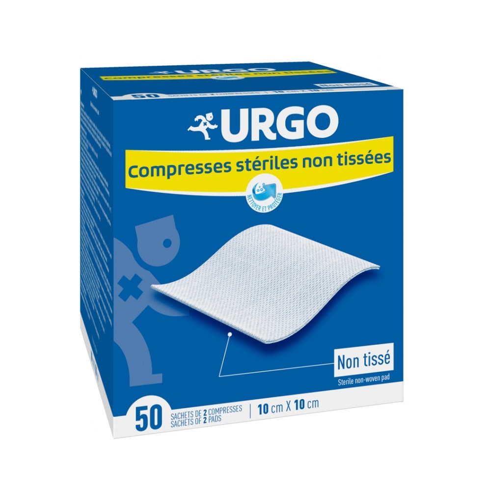 Urgo Compresas estériles no tejidas 10cmx10cm x 50