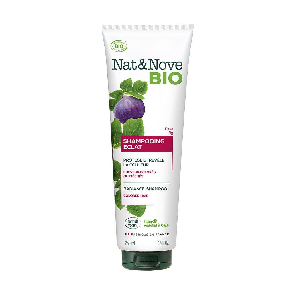NAT&NOVE BIO Champú de brillo Bio cabello teñido o con mechas 250 ml