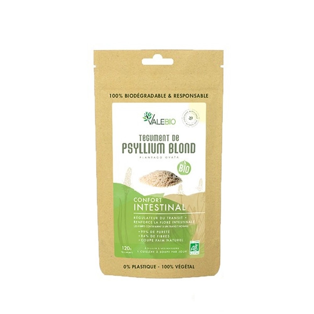Valebio Tegumento de Psyllium Blond Me ecológico 120g