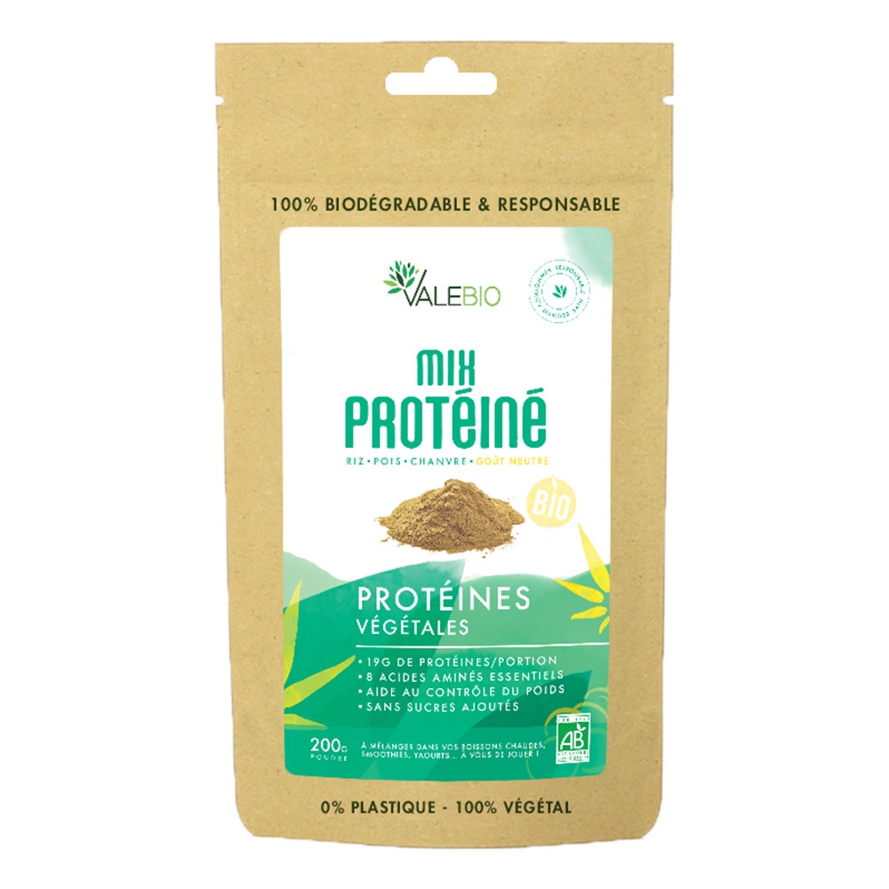 Valebio Mixa de proteínas ecológicas Proteínas vegetales 200g