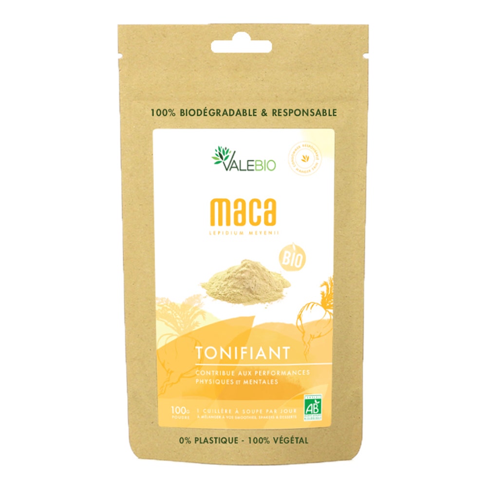 Valebio Maca en polvo ecológica Tonificación 100g