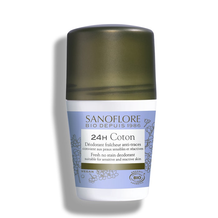 Desodorante 24h bio algodón 50ml Deodorants Sanoflore