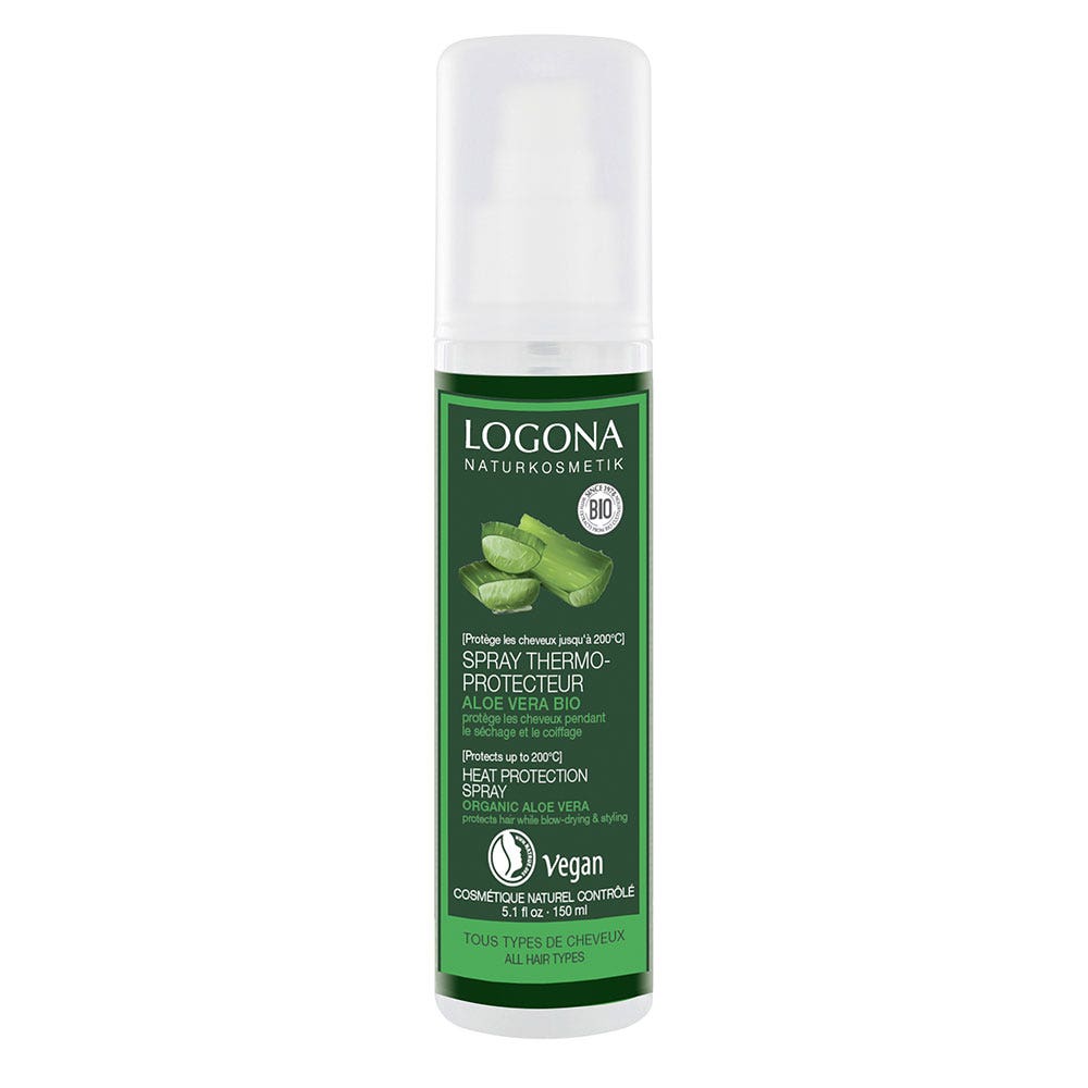 Logona Spray protector térmico de aloe vera ecológico 150 ml