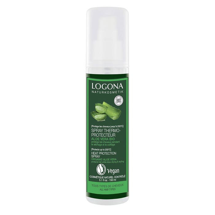 Spray protector térmico de aloe vera ecológico 150 ml Logona