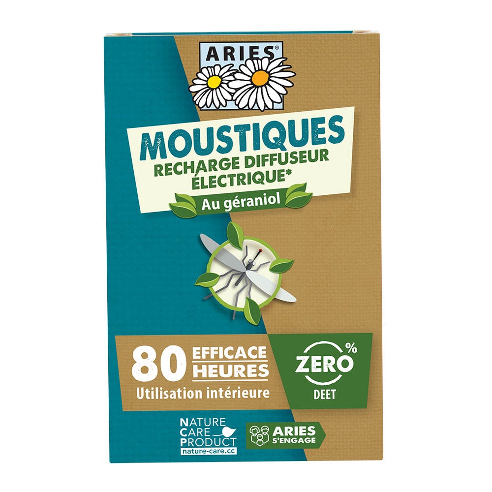 Aries Recarga difusor eléctrico antimosquitos 10 placas + 10 ml