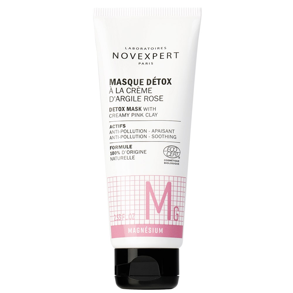 Novexpert Magnesio Mascarilla Detox con Crema de Arcilla Rosa 75ml