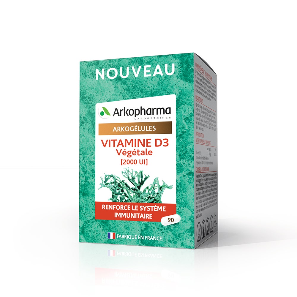 Arkopharma Arkocápsulas Vitamina D3 vegetal 90 Cápsulas