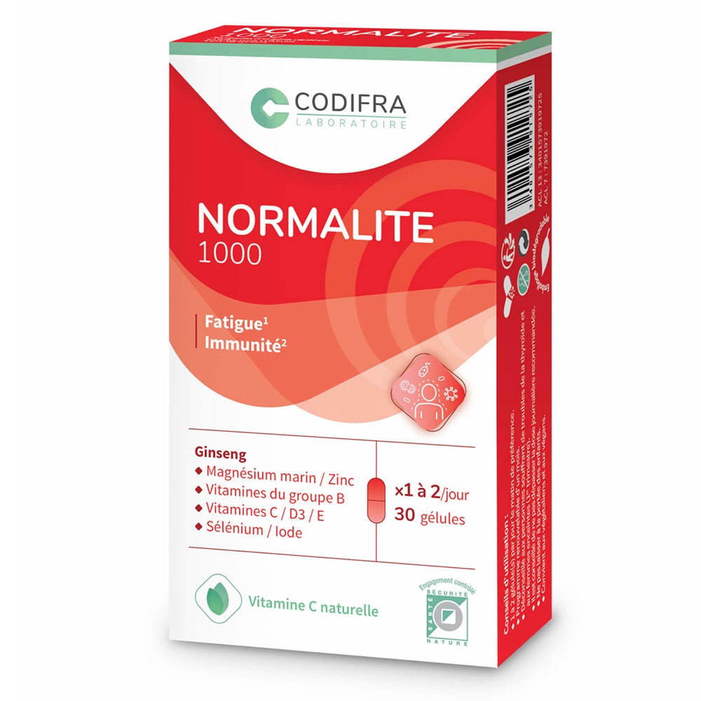 Codifra Normalite 1000 Fatiga e Immunea 30 Gelulas