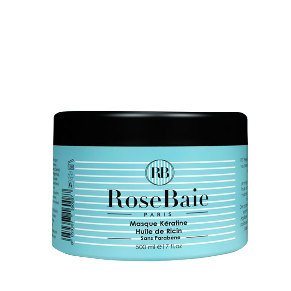 Rosebaie Ricino Mascarilla de queratina y aceite de ricino 500 ml