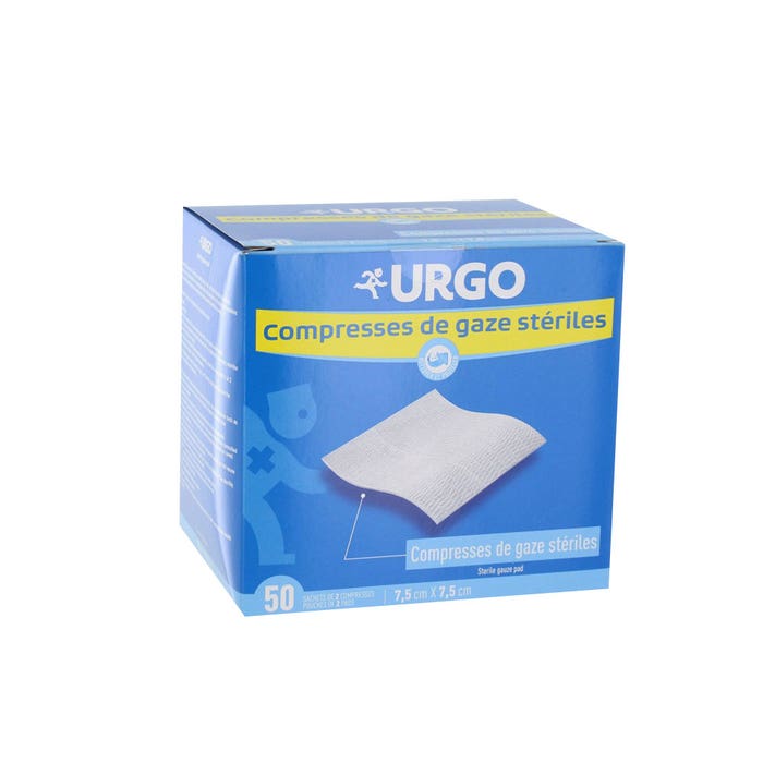 Urgo Compresas estériles Gasa Hydrophil 7,5cmx7,5cm Caja de 50 unidades