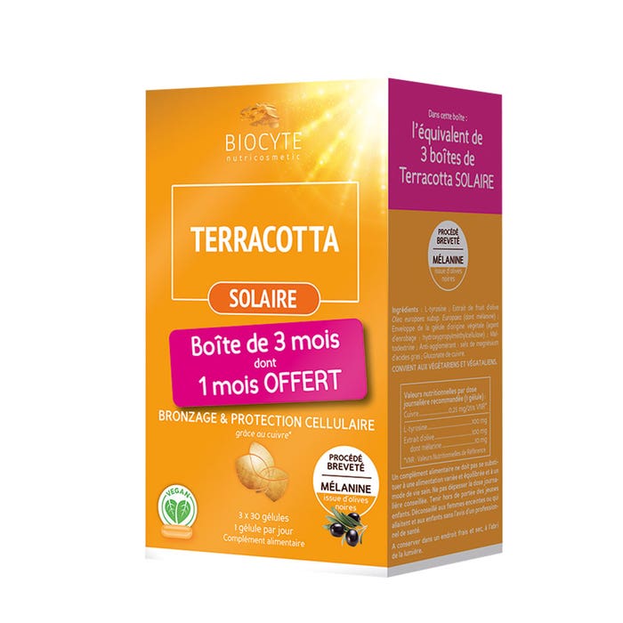 Biocyte Terracota solar 3x30 cápsulas