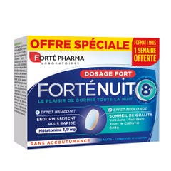 Forté Pharma Forté Nuit Forte Noche 8h Endormissement plus rapide et Sommeil de qualité 30 Comprimidos