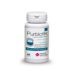 Natural Nutrition Purbiotik 60 Comprimidos formule symbiotique 60 Comprimes