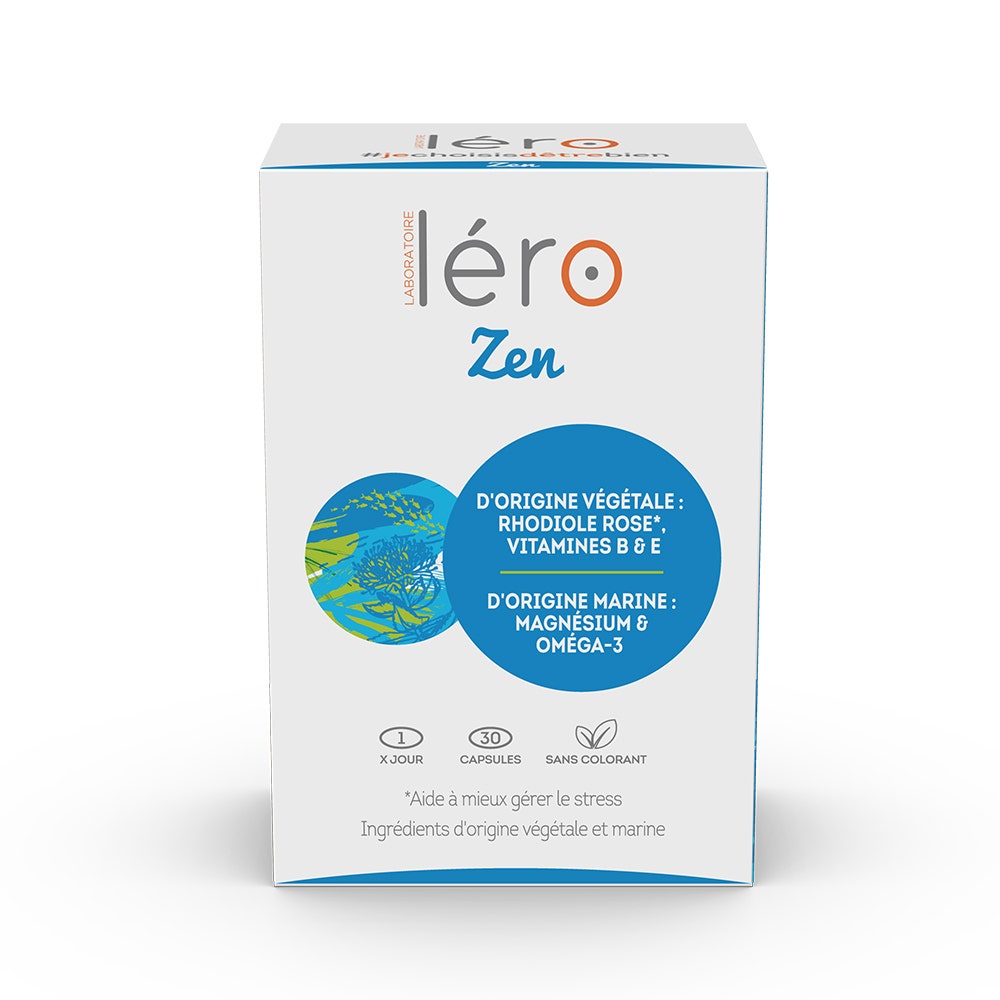 Lero Zen Rosa rhodiola y magnesio 30 cápsulas