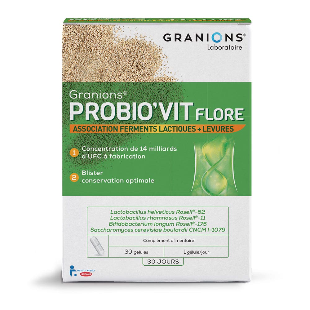 Granions Probio'vit Flora 30 Cápsulas