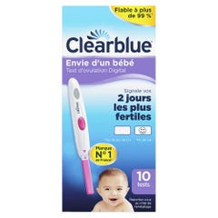 Clearblue Clearblue Prueba De Ovulacion Digital +10 Varillas 10 tests