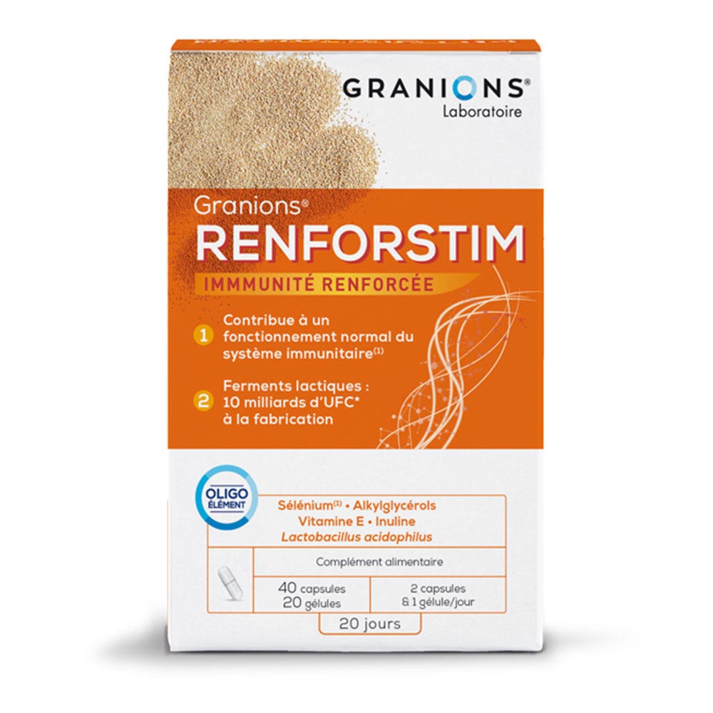 Granions Renforstim 40 Cápsulas + 20 Gelatinas
