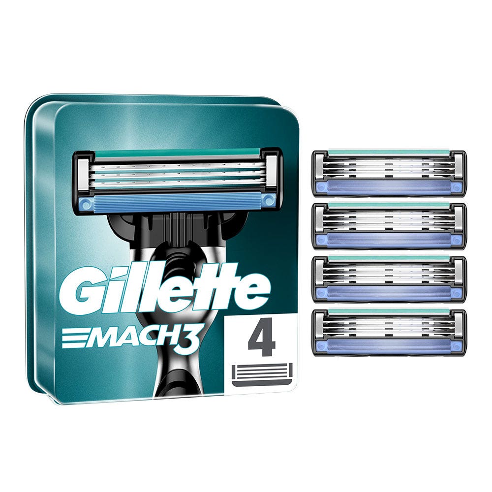 Gillette Recambios Mach3 x4
