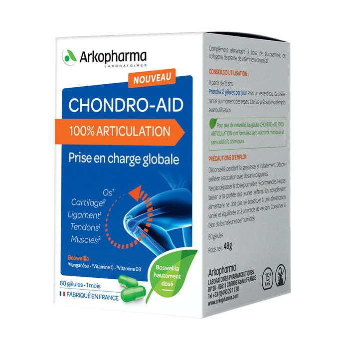 Arkopharma Chondro-Aid 100% Articulaciones 60 Cápsulas