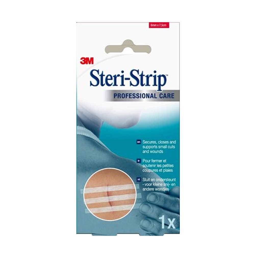 3M Suturas Cutáneas Adhesivas 6mmx7,5cm estériles 1x3 tiras
