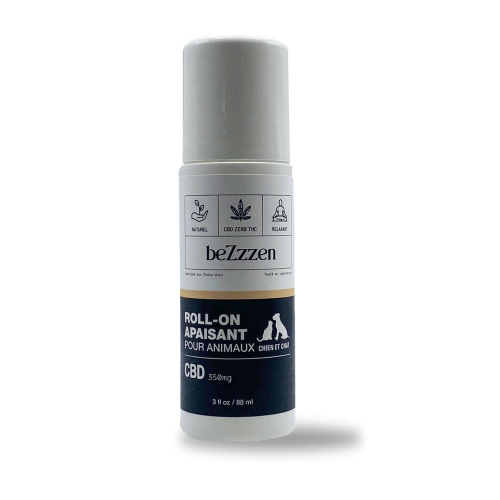 Bezzzen Roll-on calmante para mascotas CBD 350mg Perros y gatos 88 ml