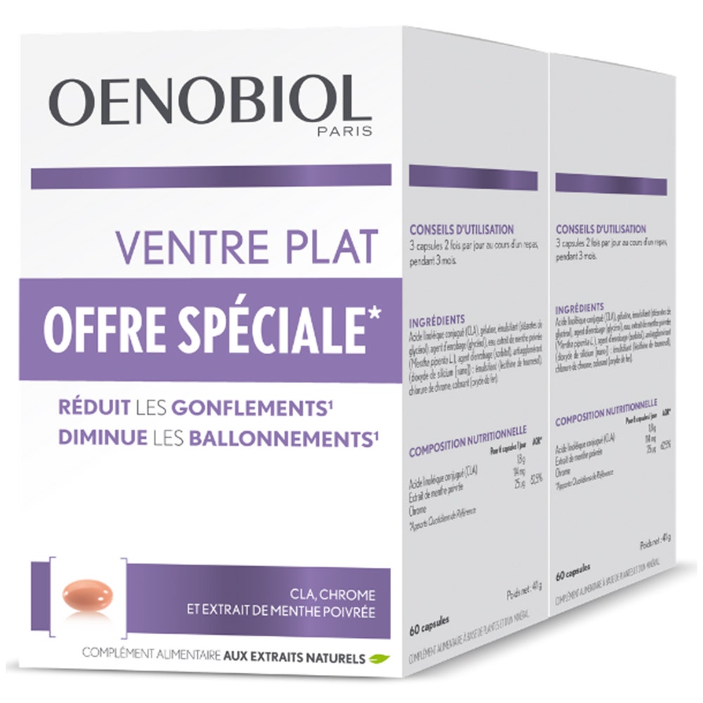 Oenobiol Silueta Vientre plano 2x60 cápsulas