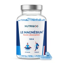 NUTRI&CO Magnesio vegetal Vitamina B6 Tensión y tono 120 cápsulas