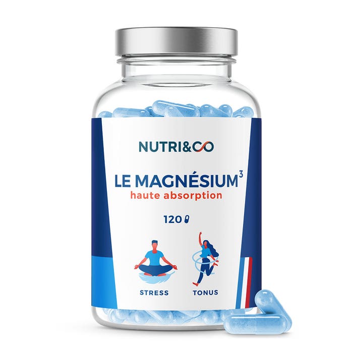 NUTRI&CO Magnesio vegetal Vitamina B6 Tensión y tono 120 cápsulas