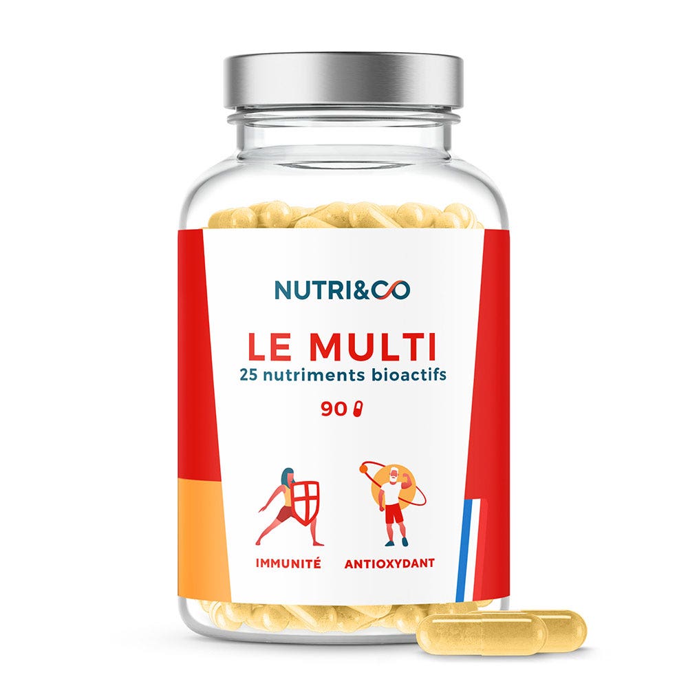 NUTRI&CO Multi 25 nutrientes bioactivos inmunidad y antioxidante 90 cápsulas