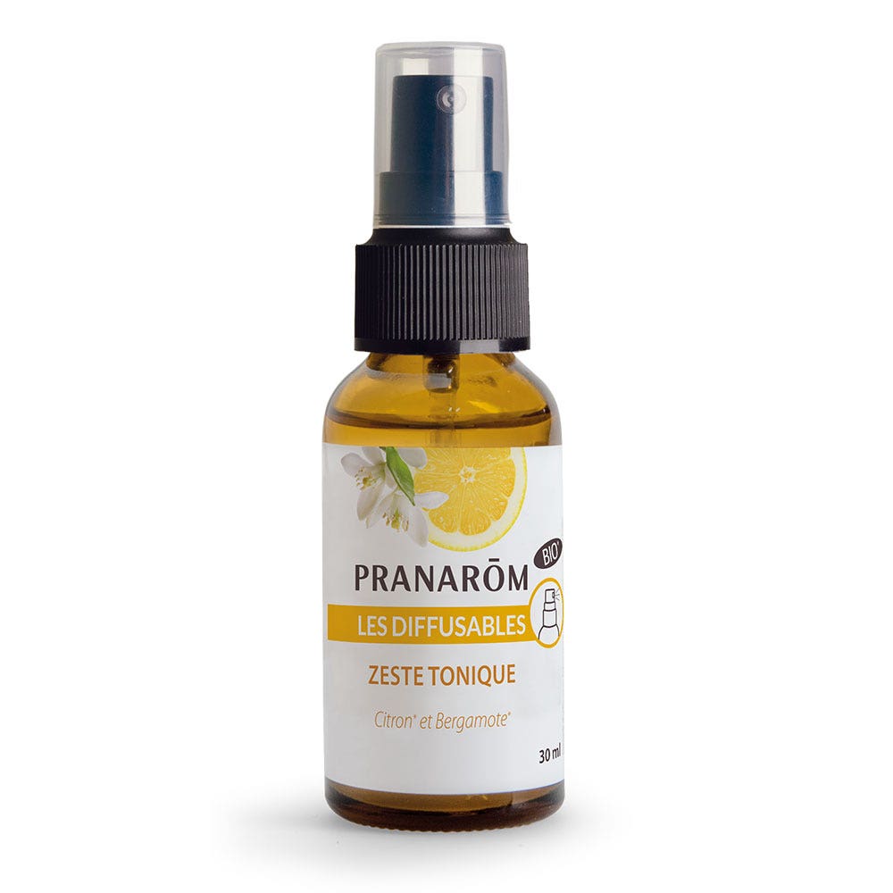 Pranarôm Les diffusables Tónico orgánico Zest Spray Limón y bergamota 30 ml