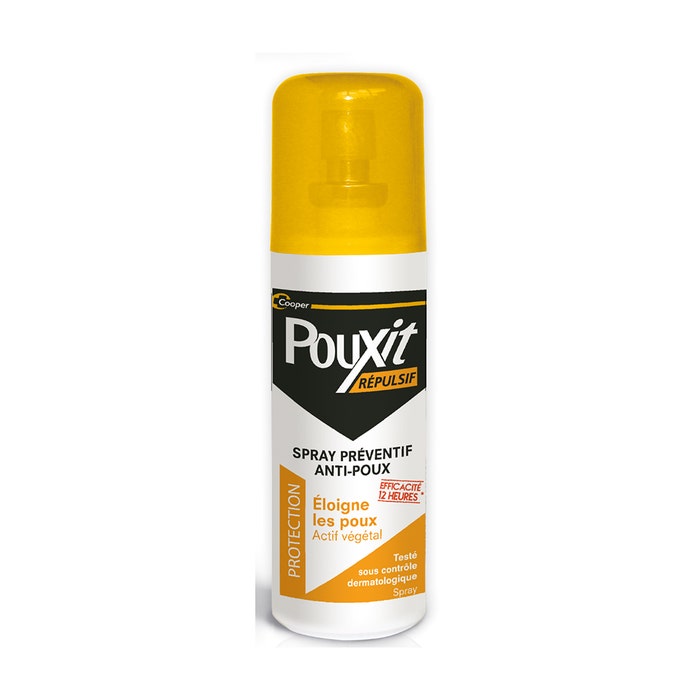 Repelente Spray Preventivo Antipiojos 75ml Repulsif Pouxit