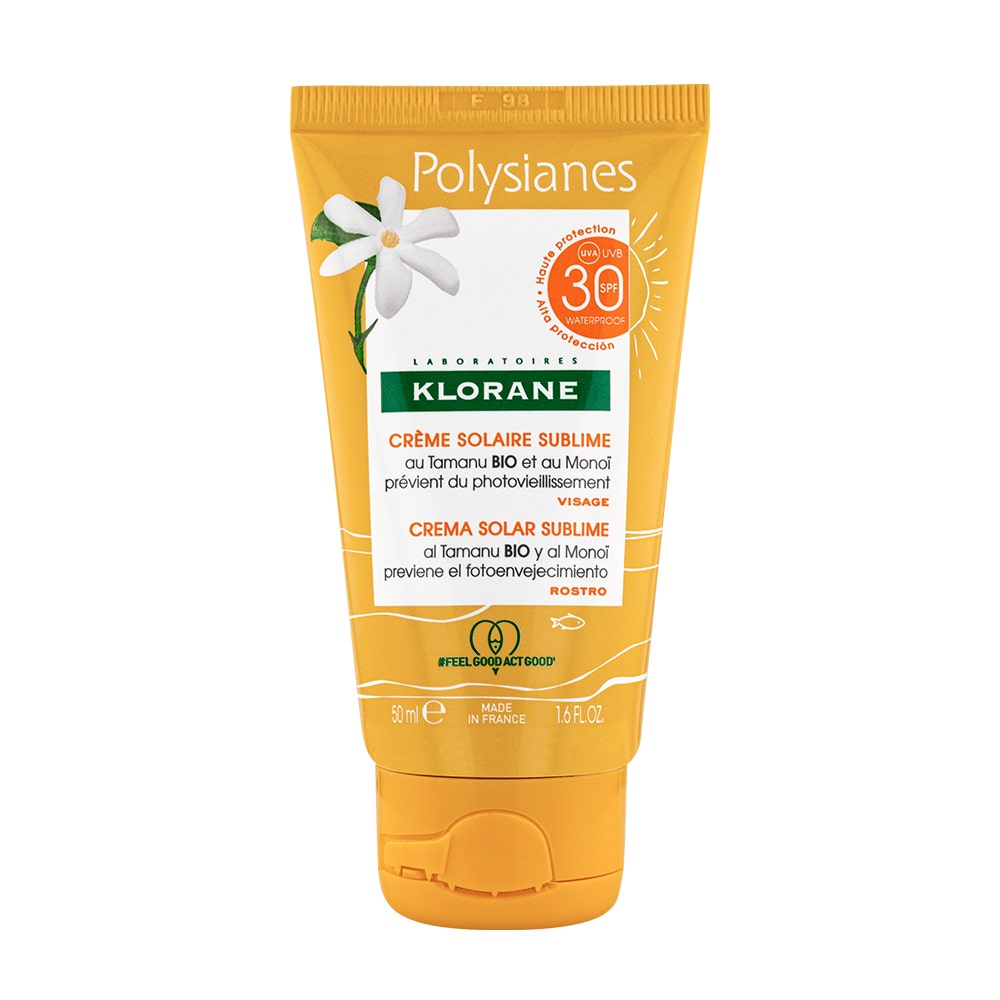 Klorane Polysianes Crema Solar Sublime SPF30+ Rostro 50ml