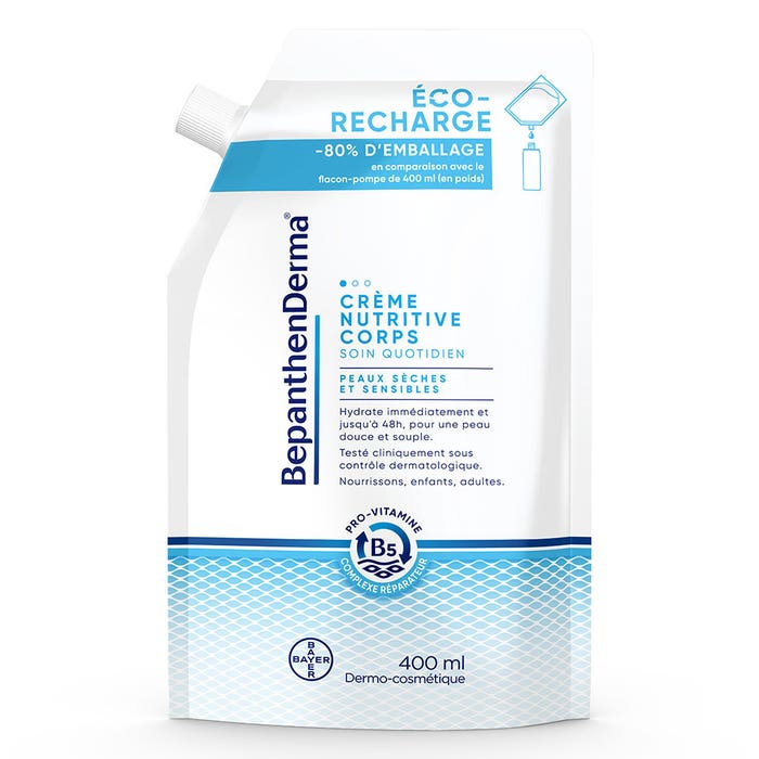 Bepanthen Derma Crema Corporal Nutritiva Derm Eco-Recharge pieles secas y sensibles 400 ml