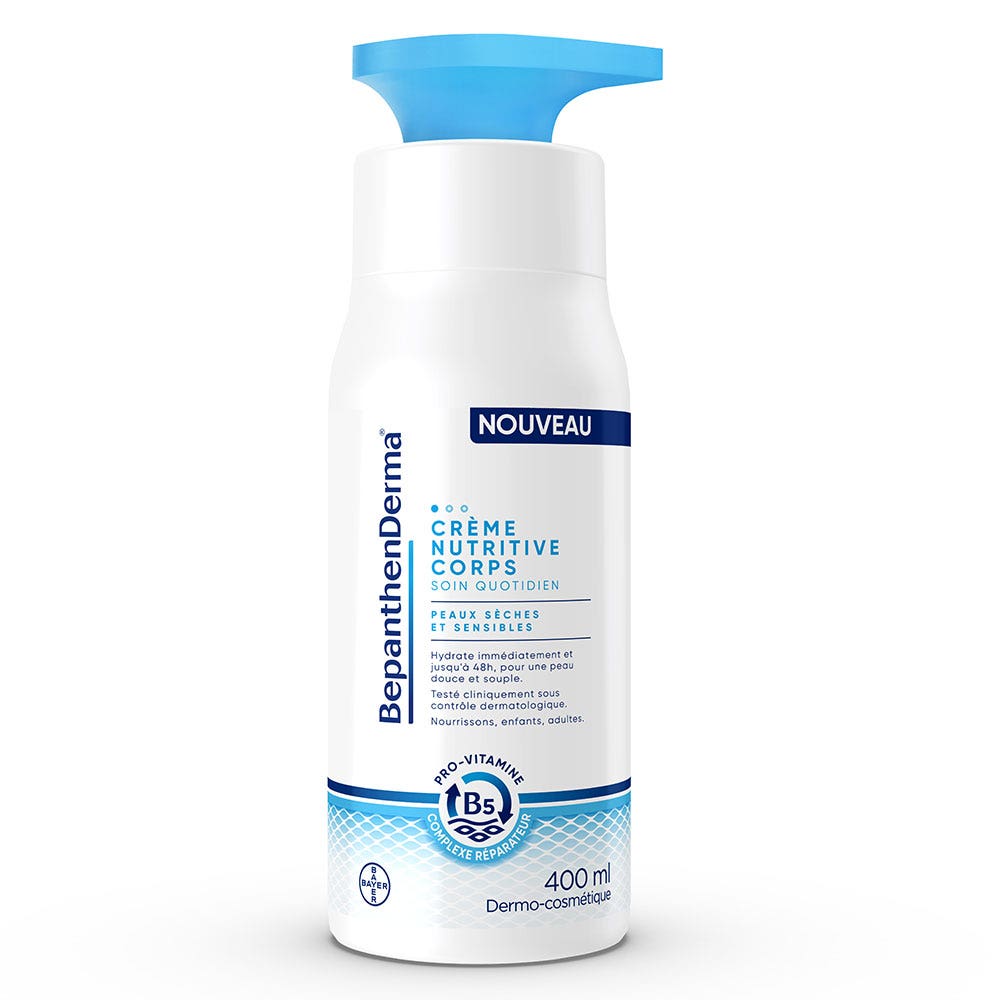 Bepanthen Derma Crema Nutritiva Corporal Frasco con Bomba pieles secas y sensibles 400 ml