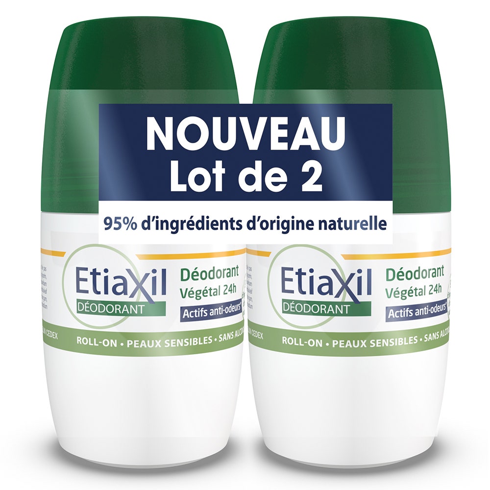 Etiaxil Desodorante Planta 24h Roll-on Piel sensible 2x50ml
