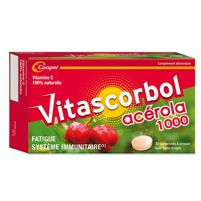 Vitascorbol Fatiga por acerola 30 comprimidos