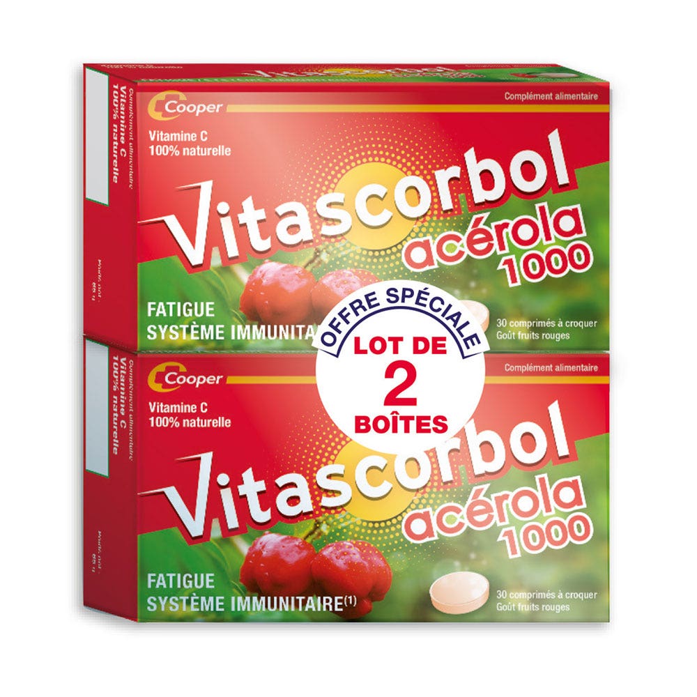 Vitascorbol Fatiga por acerola 2x30 comprimidos - Easypara