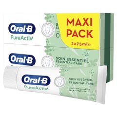 Oral-B Pasta dentífrica PureActiv Soin Essentiel 2x75ml