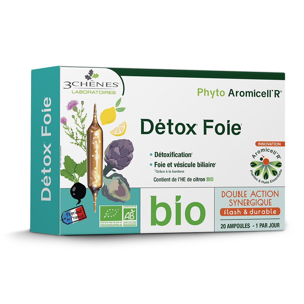 3 Chênes Ampollas Detox Hígado BIO x20