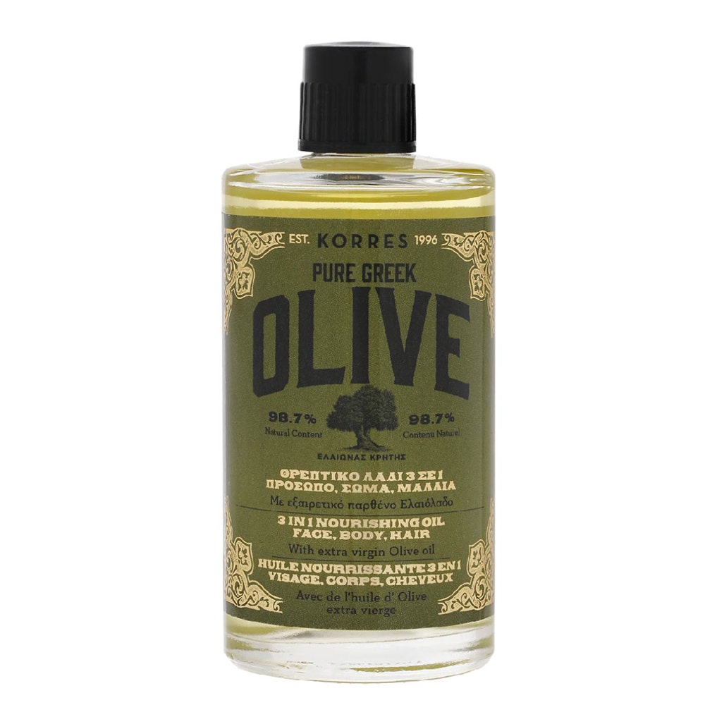 Korres Oliva Aceite nutritivo 3 en 1 para rostro, cuerpo y cabello Oliva 100 ml