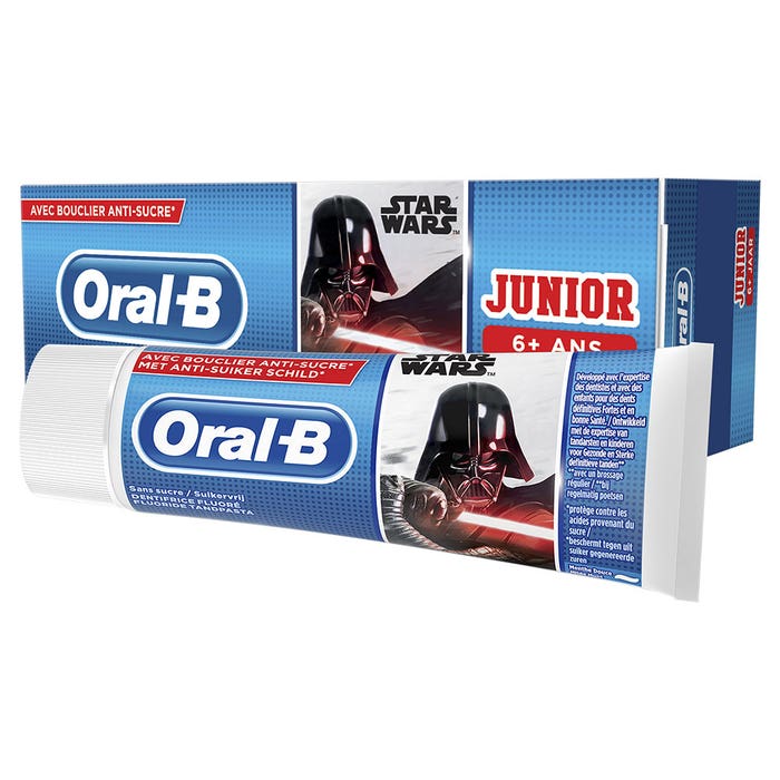 Oral-B Junior Pasta dentífrica 6 años y más Star Wars Menta 75 ml Oral-B