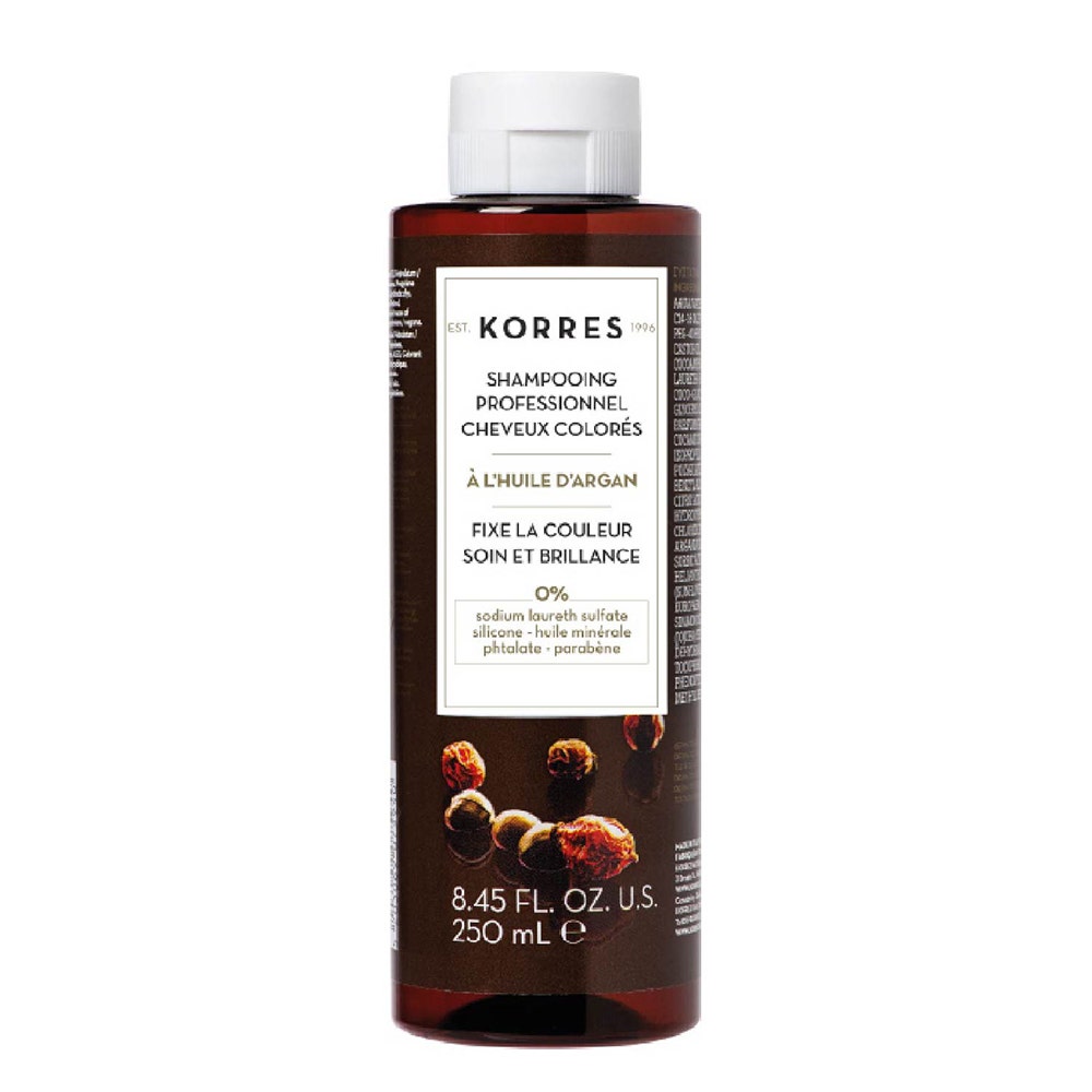Korres Champú Profesional Post-Coloración al Aceite de Argán (cabellos coloreados) 250 ml