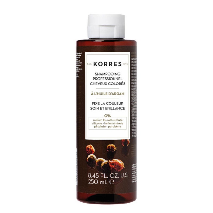 Champú Profesional Post-Coloración al Aceite de Argán (cabellos coloreados) 250 ml Argan Korres
