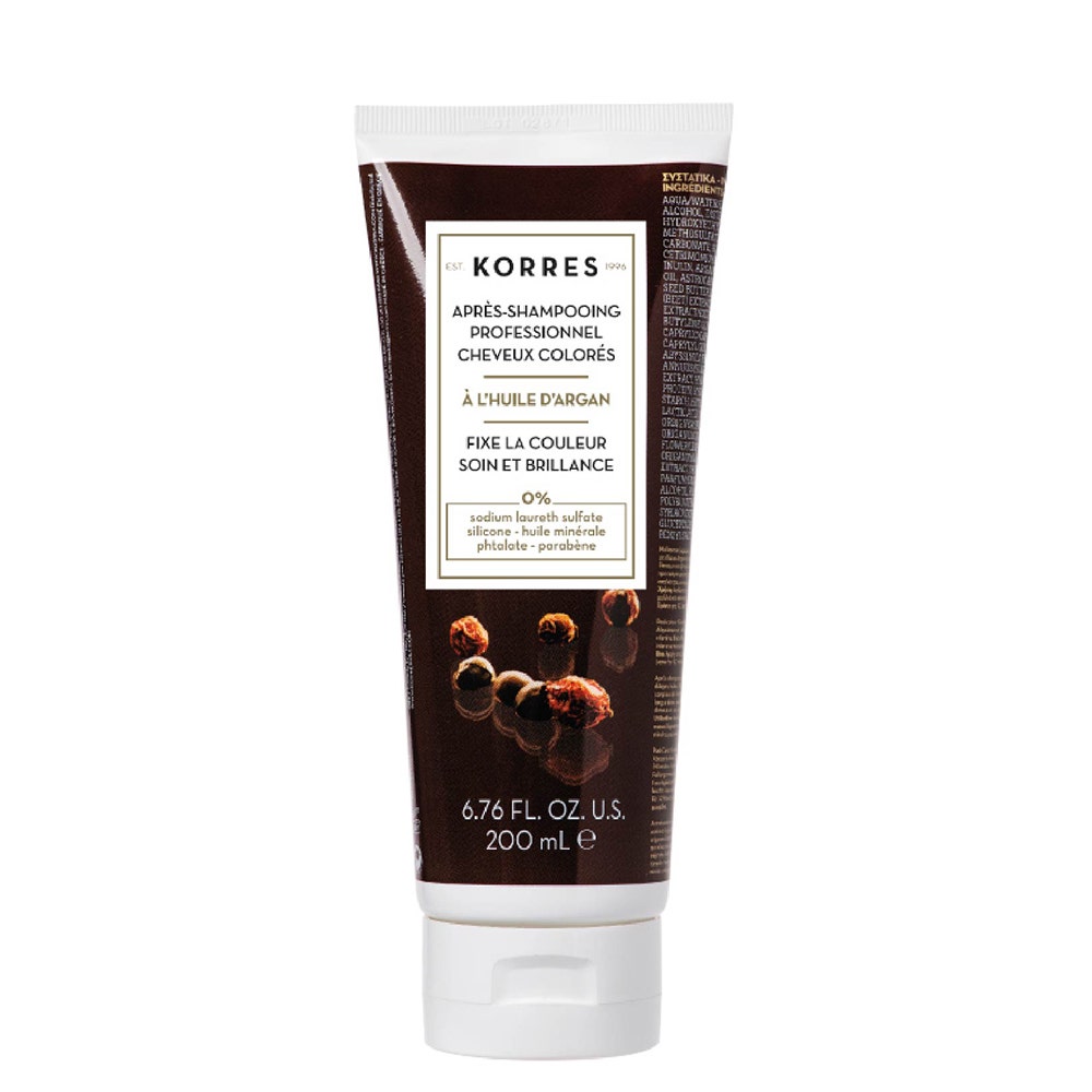 Korres Aceite de argán Acondicionador profesional para cabello teñido 250 ml
