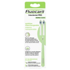 Fluocaril Cepillo de dientes con cabezal recambiable Interdental PRO Souple Starter Kit