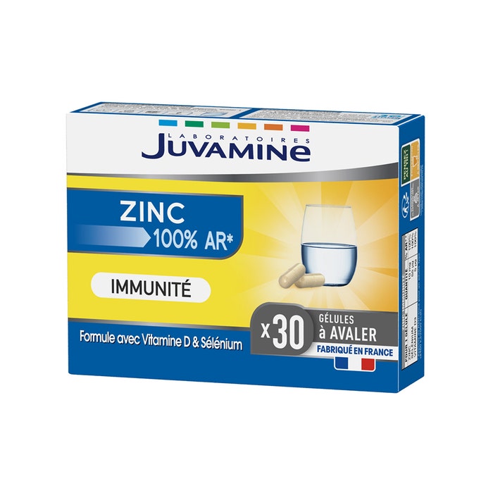 Zinc 100% AR* 30 cápsulas Immunea Juvamine
