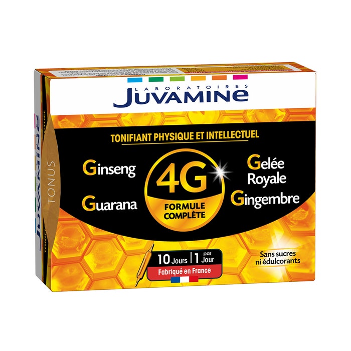 Tóner físico e intelectual 4G x10 ampollas Juvamine
