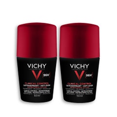 Vichy Déodorant Roll-on antiolor para hombre 96h 2x50ml